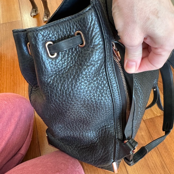 Alexander Wang Black Leather Backpack Bag Prisma Skeletal Kirsten - Picture 6 of 10